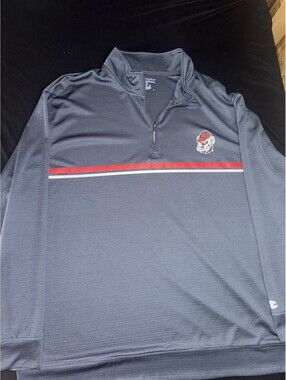Champion Men’s Size 2XL Georgia Bulldogs Longsleeve Quarter Zip Pullover
